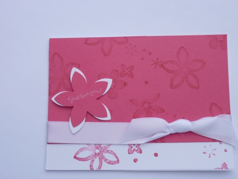 mothers day pictures for cards_10. Hot Pink I Just Love You card