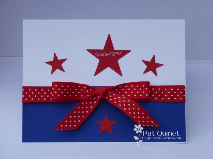 RedWhite and Blue card