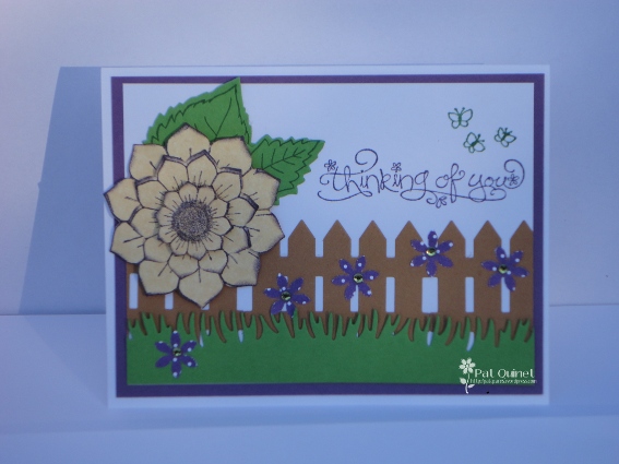 Purple Sunflower Card