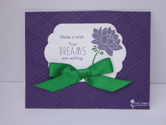 Purple/Green Dreams Card